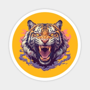 angry tiger Magnet